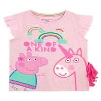 Peppa svinje djevojke jedna vrsta jednorog majica ružičaste veličine 18m-8