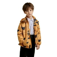 Kaput za dječaka za dječaka Boy Boy's Vodootporni jaknu s snijegom s kapuljačom obložena vjetrootporna
