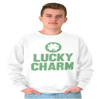 Saint Patricks Lucky Charm Shamrock Dukserica za muškarce ili žene Brisco Brands 3x
