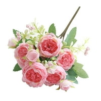 Woxinda Peony Rose Početna Cvijeće Ruže Umjetni ukrasni vjenčani bouquet Paunders Pakera umjetno cvijeće