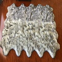 Fau ovčja koža super mekani oblik svilenkasti škal tepih luksuzni štitnik svilenkasti plišani tepih