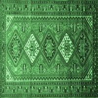 Ahgly Company Zatvoreni pravokutnik perzijski smaragdno zelene tradicionalne prostirke, 5 '7'