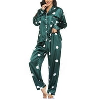 Pidžama za žene set plus veličina Ženska modna tiska Ležerna kućna haljina dvodijelna odijelo Hlače