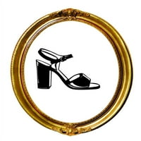 Prilagođena zidna naljepnica naljepnica - cipela na petu moda Početna Dekor slika Art