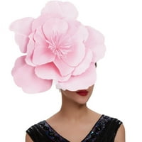 Veliki cvjetni dekor kose za kosu za glavu fascinator šešir za glavu za glavu Bridal šminka maketa, fotografski pokrivač za kosu