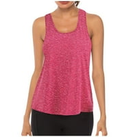 Puawkoer mrežice žene vrhovi joga vježbanja spremne trkačke majice Ženska bluza Žene vrhovi ružičaste
