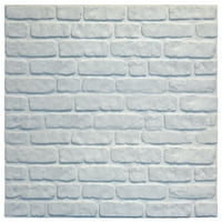 Dundee Deco 3D zidni paneli Dječji efekt opeke - obloge, bijelo kamen izgleda zidna obloga za dnevni