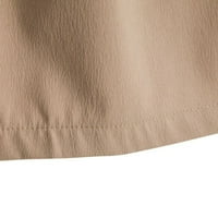 Fule Muške Ljetne pamučne elastične šarke za struk ravne kockice vrećice labave pantalone