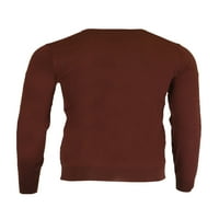 Gant Muški džemper od merinog merino vune V-izrez, srednji, marinac