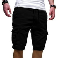 SHLDYBC muški kratke hlače Ležerne prilike rastegnute ravne prednje kratke hlače sa crtežom na plaži