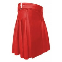 Suknja za žene plus veličine za minsku škotsku suknju za odmor muške prokletne kožne suknje