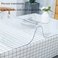 Opolski vodootporni mekani jasni stolnjak za stol za stol za zaštitu od padela