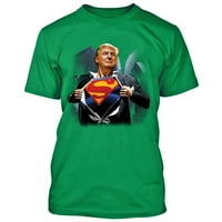 Super Donald Trump Man Print Thirt Make America Odlična muška tee boja Irski zeleni medij