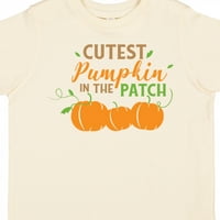 Inktastična simpatična bundeva u zakrpu, lišće, jesen, jesen poklon za mali majicu majica ili majica mališana
