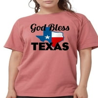 Cafepress - Bog blagoslovi majicu Teksas - Ženska košulja Comfort Colors®