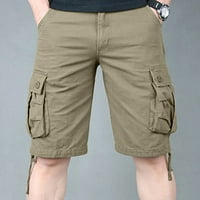 Muški teretni kratke hlače Pamuk opušteno lagano multi džepne hlače na otvorenom Twill Targo kratke
