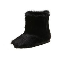 Difumos Womens toplo u boji plišane obloge tople čizme hladno vrijeme Fuzzy radne proklizne zimske cipele