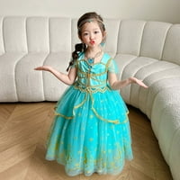 Jasmine kostim za djevojke princeze haljine Aladdin Blue Jasmine haljina Cosplay kostim rođendanski