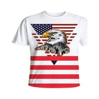 Seksi ples muški ljetni vrhovi američke majice zastava Žene Crew Crt Ther T majice Patriotska bluza
