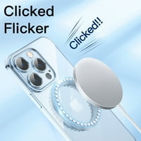Magnetska jasna futrola za iPhone Pro, mekani silikonski udarni jastuk protiv ogrebotina ne-žuta pokrivač