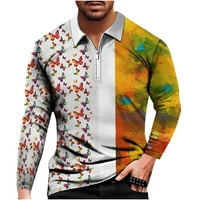 Muška unise dnevna majica 3D Print s dugim rukavima na dugim rukavima, povremena bluza
