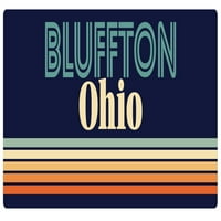 Bluffton Ohio vinil naljepnica za naljepnicu Retro dizajn