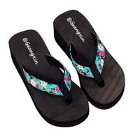 Knqrhpse papuče za žene dame modne ljetne cvijeće Bohemian stil plaže sandale cipele ženske papuče papuče