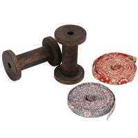 Šivaće pletenice, izdržljivi prekrasan uzorak šiva za šivanje trake sa drvenim kalemom za vezivanje za ljubitelje za šivanje za šištanje