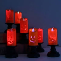 Ledander Happy Halloween Party Holder za svijeće, svjetlo za svijeće, lampu, ukrasi i pribor Šareni,