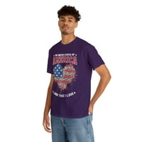 Američka majica srca, majica 4. jula, SAD Zemljište koje volim Tee T120505E3