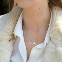 Prilagođeno ogrlica personalizirano - Prilagođeno ime od nehrđajućeg čelika Privjesak ogrlica, Dainty