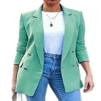 Sexy Dance Dame Cardigan Jacket rever izrez Blazer dugih rukava Poslovne jakne Elegantne bluže dnevno