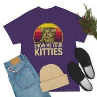 FamilyLoveshop LLC mačka Pokažite mi svoju mačju retro košulju, smiješna majica za ljubitelja mačaka