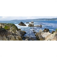 Panoramske slike PPI138407L Rock Formacije na obali Point Lobos Državni rezervat Carmel Monterey County