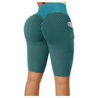Frehsky joga hlače sa džepovima za žene Ženske solidne vježbe gamaše fitness sportski trčanje joga hlače