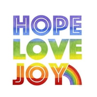 Rainbow Text III-nada Love Joy by Tara Reed