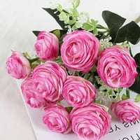 Umjetna ruža cvjetni pupoljci svadbene zabave svilena krpa lažni cvjetni buket kućic cvjetni dekor,