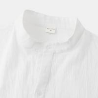 Zuwimk T majice za muškarce, muški majica Tribal cvjetni print v izrez Slim Fit majice vrhovi bijeli,