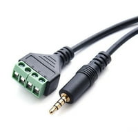 Vijčani priključni adapter zvučnici kabela 4-jezgra Stereo TRRS muška rupa na AV vijak priključak Balun