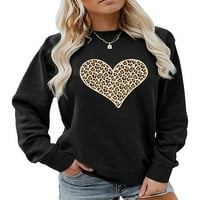 REJLUN dame pulover srce košulja s dugim rukavima majica s dugim rukavima Basični vrhovi topla zima
