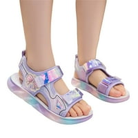 PEDORT TODDLER Sandale cipele za djevojčice Otvoreno nožni prsti Mreža Rhinestones Design Sandals ravne