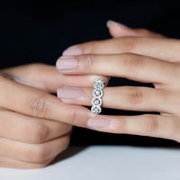 Klasični vjenčani prsten sa cirkonom za žene, srebrna srebra, SAD 11.00