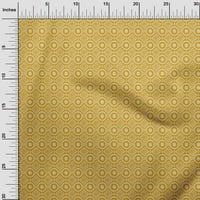 Onuone pamuk poplin gamboge žuti tkanini Geometrijski bendhani šivati ​​zanatske projekte Tkanini otisci