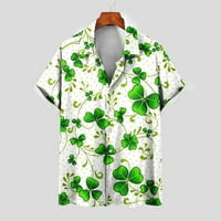 Novost sv. Patricka za muškarce Casual Slatka Lucky Shamrock Ispis duksera Spring Soft bluza casual