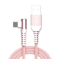 USB Type-C kabel za Nokia C - 6. stopa - Rose Gold