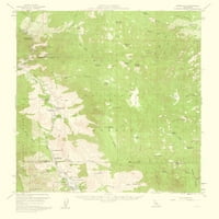 Mapa Topo - Kernville California Quad - USGS - 23. 28. - sjajni satenski papir