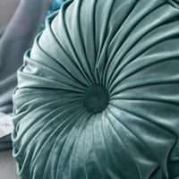 Pretipirani europski stil Velvet Pleated pukovnijeg jastuka okrugli ukrasni kauč bacaju jastuk jastuk