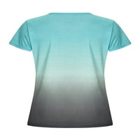 Groanlook kratki rukav ležerna majica za žensku ljetnu plažu tunika košulje za posadu vrata labava bluza