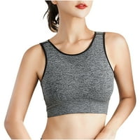Žene Cloarce Comfort Sports Bras Ženska Yoga Solid bez rukava Hladne ležerne rezervoare za bluze za