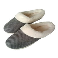 LUMENTO LUCUFF PLOČI za žene muškarci plišane nejasne papuče lepršave zimske tople cipele spavaće sobe